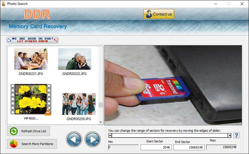 How to Recover Images from Memory Card software